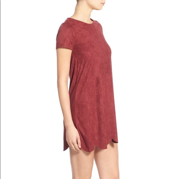 Faux Suede Shift Dress - Picture 2 of 5
